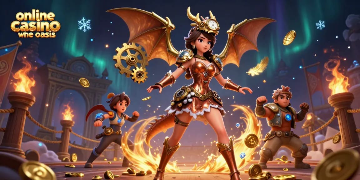 Experience captivating gaming at an online casino ohne oasis, featuring rich 3D illustrations and dynamic elements.
