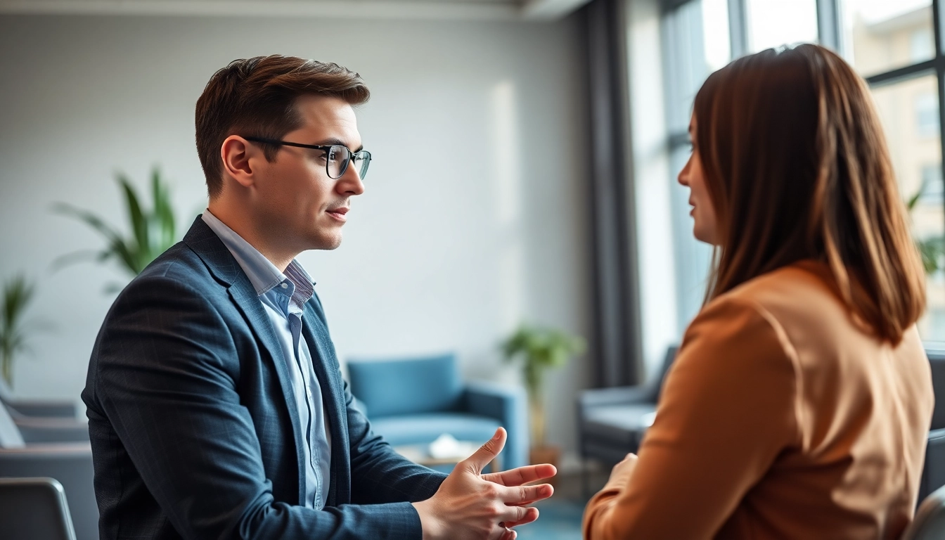 Headhunter Ingenieure berät erfolgreich in einem modernen Büro mit entspannter Atmosphäre.