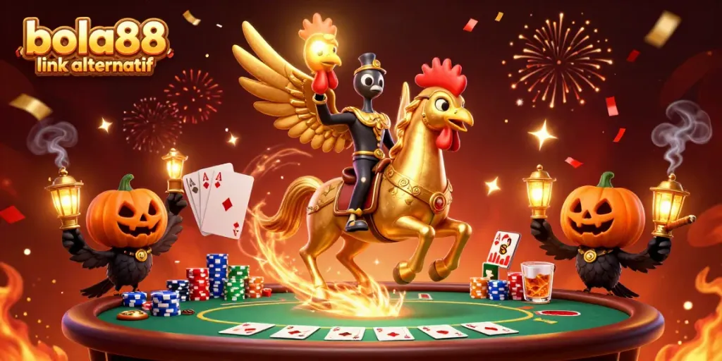 Experience exhilarating bets at BOLA88 link alternatif with vibrant casino elements and festive atmosphere