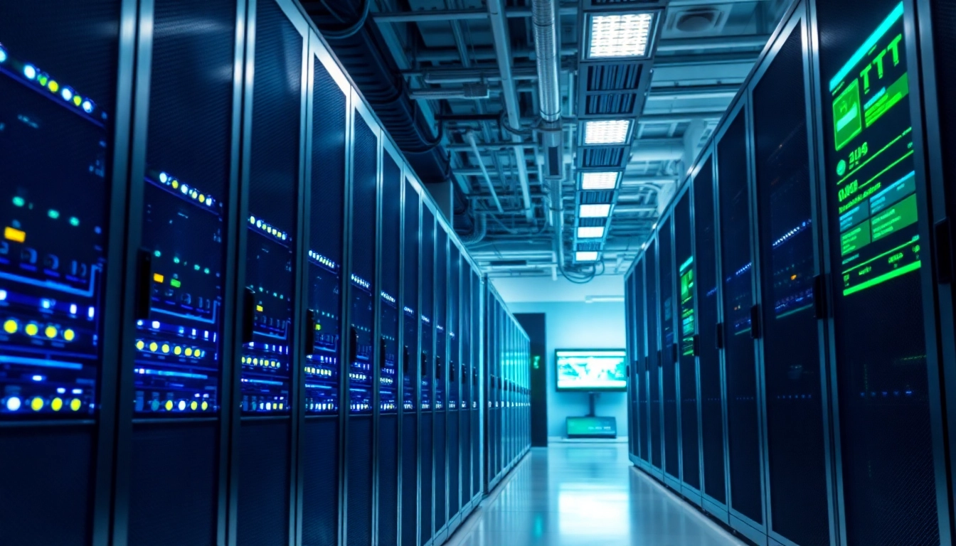 Optimieren Sie Ihre Serverinfrastruktur mit der Windows Server 2025 Standard Virtualisierungslizenz in einem modernen Rechenzentrum.