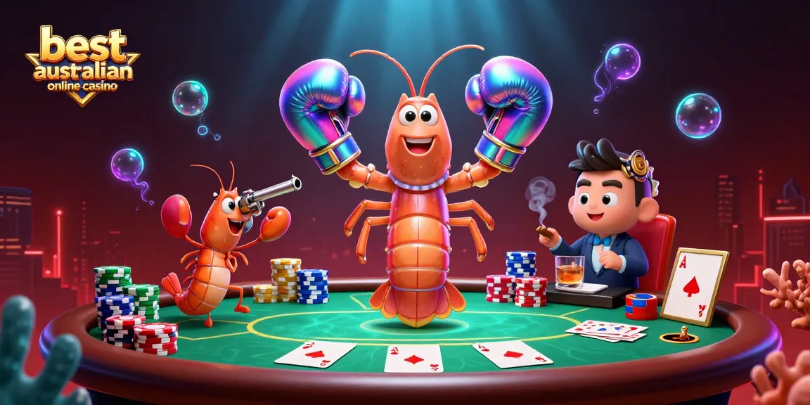 Experience the excitement of the best australian online casino with dynamic poker action and vibrant characters.